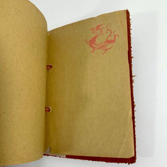 Handcrafted Embossed Leather Bound Journal Notebook Unlined Stamped Pages Mini - Picture 7 of 10